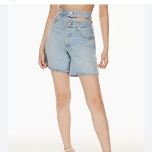 Agolde broken waistband Jean short